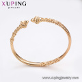 52044 xuping elegante liga de ouro pulseiras para mulheres jóias pulseira